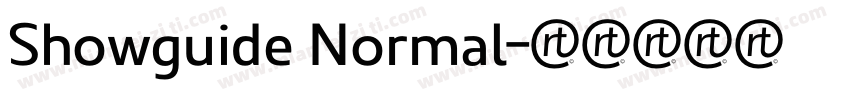 Showguide Normal字体转换